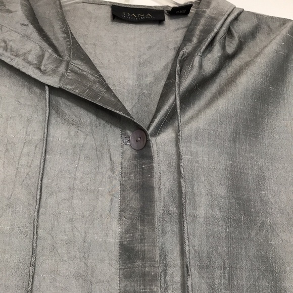 Dana Buchman grey silk jacket - Picture 3 of 15